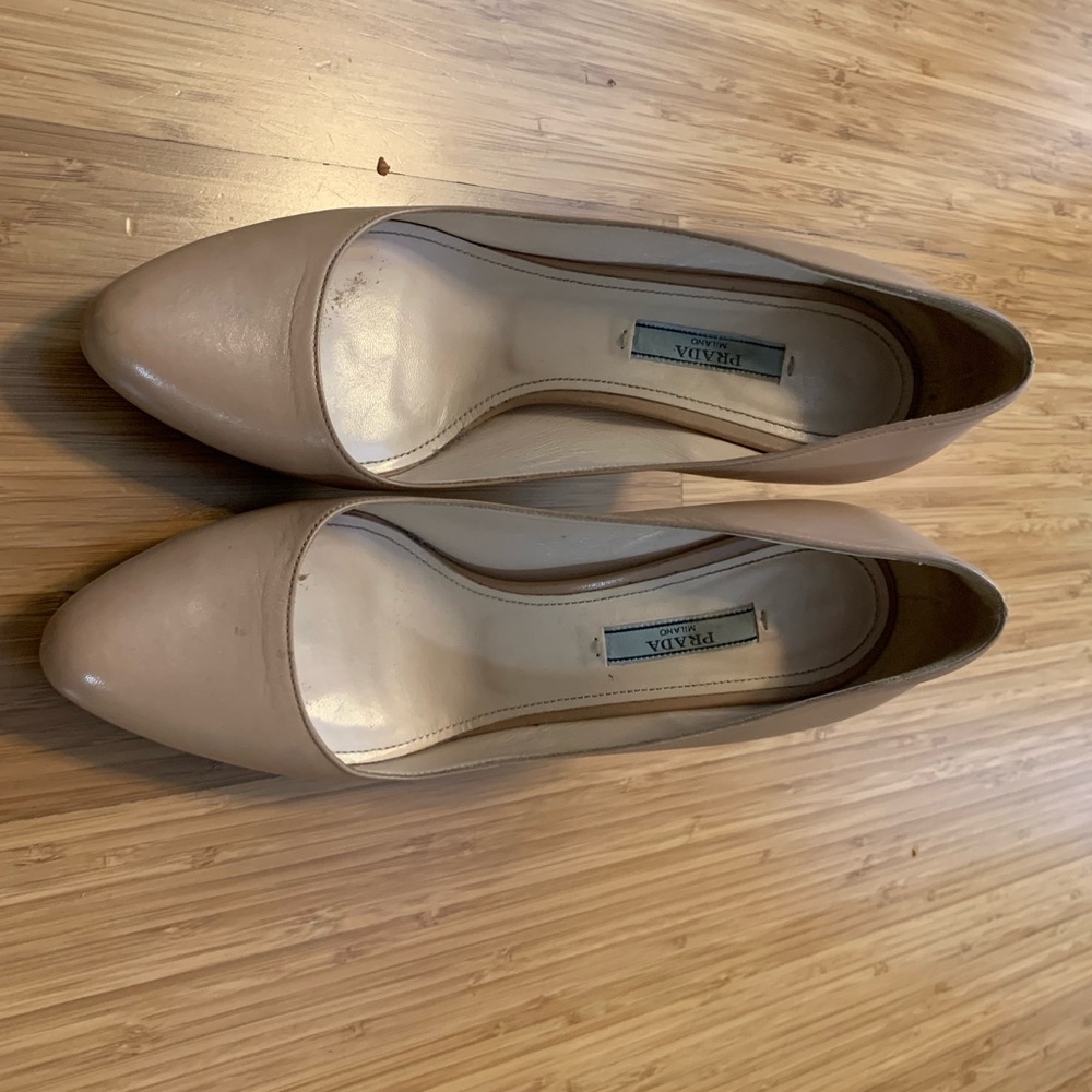 Prada camel nude pumps heels platform 38 8 - Picture 7 of 7